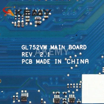 GL752VW original Placa de baza pentru ASUS ROG FX71PRO ZX70V GL752VL GL752V Placa de baza Laptop cu I7-6700HQ GTX960M 2GB