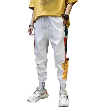 Hip Hop de Stradă pentru Bărbați de Îmbinare Joggeri Moda Pantaloni Barbati Casual Cargo Pant Pantaloni de Strada de Mare Elastic Talie Harem Pant Barbati