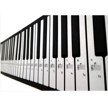 1Set Pian Autocolante 61 Cheie Electronică 88 Tastatură Cheie Electrice de Muzică de Pian Decal Notă Etichetă autocolant