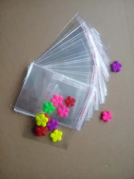 1000pcs opp transparent clar autoadezive sigila pungi de plastic pentru alimente/haine/bijuterii/femei diy mici de ambalare sac pe pungi de cadouri