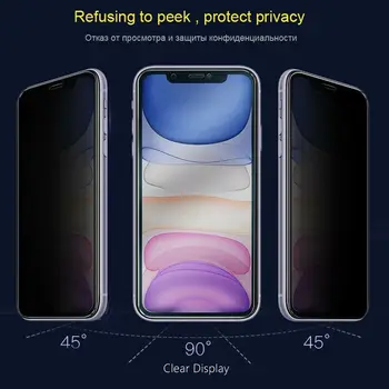 UGI Anti Spy Mat, Sticla Anti Orbire de Confidențialitate Ecran Protector de Film Privat 9H Pentru iPhone 11 12 Mini Pro Max X XMAX XR