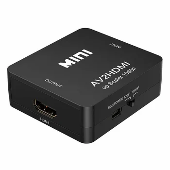 1080P AV La HDMI Convertor Analogic de Intrare Compozit Pentru Ieșire HDMI Alb RCA La HDMI Convertor