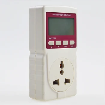 KUAIQU LCD Digital Micro Metru de Putere Analizor Monitor 220V 1A ora 10 16A Tester de Măsurare Factor de Putere/Frecvență/Ampermetru Voltmetru