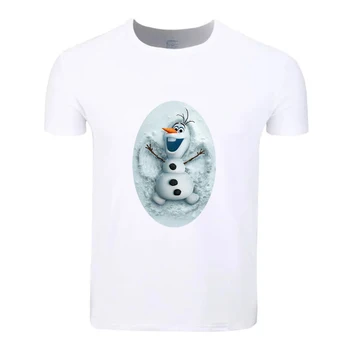Om De Zăpadă Olaf Moda Bumbac Dimensiuni Mari, Elevii De Vara T-Shirt Cu Maneci Scurte Bărbați, Femei, Băieți Și Fete Tricou Tricouri Tricou Copii