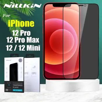 Nillkin Acoperire Completă Anti Orbire de Confidențialitate Proteja de Amprente Mat pentru iPhone 12 Pro Max 12 Mini Temperat Pahar Ecran Protector