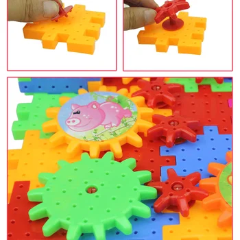 Mylitdear 81pcs de Plastic pentru Copii Blocuri de Copii Jucării Creative DIY Jucărie de Învățământ de Viteze Blocuri Jucarii Model Kit de Construcție