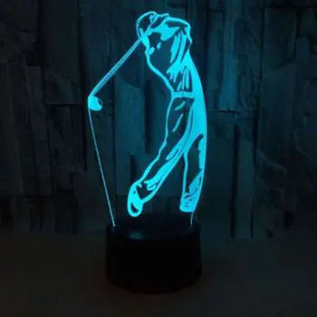 Hochei pe gheață temă 3D Lampa LED lumina de noapte în 7 Culori Schimba starea de Spirit Touch Lampa cadou de Crăciun Dropshippping