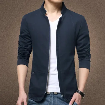 MRMT 2021 Brand Jachete Barbati Guler Bumbac Spălate Palton Pentru bărbați Slim Casual Sacou Exterior Poarte Haine