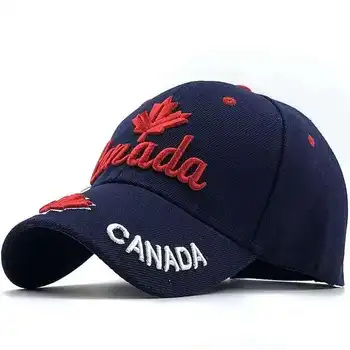 Dropshipping Canada Frunze De Arțar Broderie Sapca Snapback Capace Casquette Pălării Montate Casual Gorras Tata Pălării Pentru Bărbați Femei