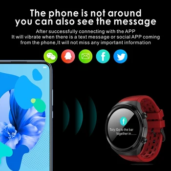 Apelare Bluetooth ceas inteligent IP67 rezistent la apa de mare capacitate baterie de afaceri bratara 1.3 inch ecran IPS de sport de monitorizare ceas