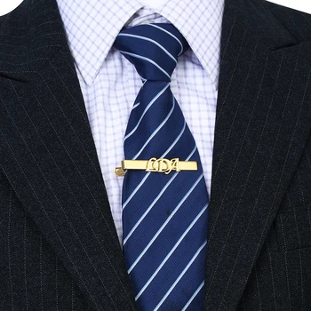 Personalizate Personalizate Nume din oțel inoxidabil Clip Cravată Pentru Bărbați Personalizate Gravate Inițialele Cravată Bar Pin Gât cravată clemă de Cadouri de Nunta