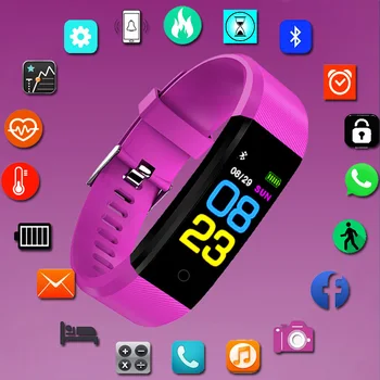 Sport Brățară Ceas Inteligent Copii Ceasuri Copii Pentru Fete Baieti Wach Inteligent Ceas Brand Tracker De Fitness Smartwatch Cadouri Pentru Copii