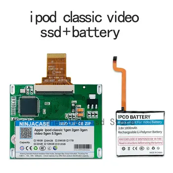 Noul SSD 32G 64G 128G 256G 512G 1TB Pentru Ipod classic 7Gen Ipod video 5 Înlocui MK3008GAH MK8010GAH MK1634GAL Ipod HDD instrument gratuit