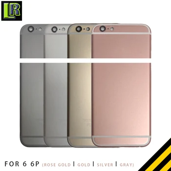 Spate Carcasă pentru iPhone 6 6g Plus Capacul Bateriei Ușa de Mijloc Șasiu Cadru pentru 6Plus cu Butoane Laterale Sim Tray 4 Culori + IMEI