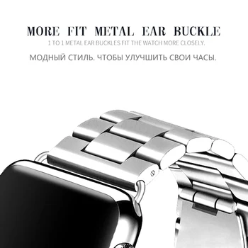 Sport Curea Pentru Apple Watch Band 38mm 42mm Iwatch Seria 5 4 3 2 1 Oțel Inoxidabil brățară brățară de Link-ul de trupa Ceas Curea