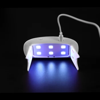 6W Unghii Uscător de Mini 6 Lumini LED-uri Lanterna Lampa UV Portabil Cu USB, Cablu de Rasina UV Uscare Rapida Pentru DIY podeaua epoxidica netezita Rășină Mucegai Instrumente