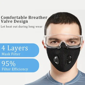 Hango Poliester Jumătate de Mască de Față Mască de Protecție cu Filtru Reutilizabil Lavabil din Neopren Masca de Fata Omul Sport Mască de Respirație