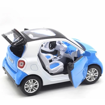 HOMMAT Inteligent Scara 1:24 ForTwo Modele de Vehicule Auto Aliaj Metal turnat sub presiune Jucărie Simulare pe Model de Masina Cadou Masini de Jucarii Pentru Copii Copii
