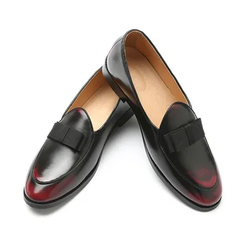 2020 Nouă Bărbați Pantofi Oxford Arc de Moda Retro Stil Britanic Bărbați Mocasini Rochie Formale Apartamente Barbati Pantofi italieni Moale Mocasini