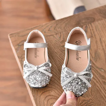 Baby Pantofi Fete Piele Apartamente Printesa Rhinestone Bling Rochie Pantofi Pentru Petrecerea De Nunta Pe Scenă Copii Pantofi Copii Mici