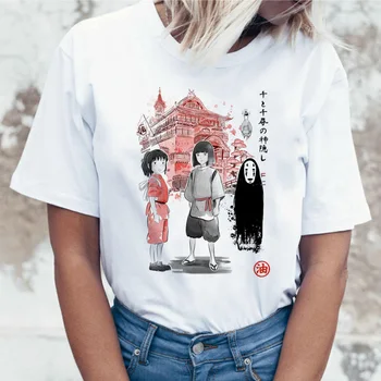 Spiritul t shirt Studio Ghibli femei t-shirt femei Anime Japonez Totoro haine Anime Miyazaki Hayao tricou femme desene animate