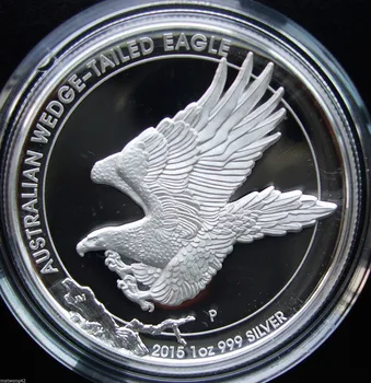 Transport gratuit 30 buc/lot ,Australian $1 Pană Coada Vulturului 1oz .999 Lingouri de Argint Monede