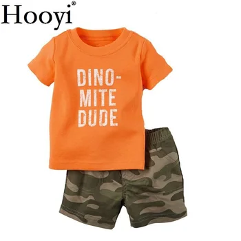 Camuflaj Dino Copii Haine Băiat Copil Seturi De Îmbrăcăminte Pentru Sugari Tricou De Camuflaj Pantaloni Scurți Pantaloni Nou-Născut Tinuta 6 9 12 18 24 Luni