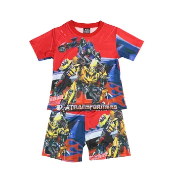 Copii Pijamale Băiatului Pijamale robot, Spider Man Desene animate acasă haine Copii Baieti Anime Homewear Toamna Pijamale pentru Baieti 3-8Y
