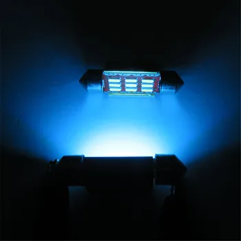 WLJH 2x Led 31mm Festoon CANBUS Mașină de Iluminat Interior Lampa DE3175 9SMD Dom Harta Bec Lumina Portbagaj pentru Kia Rio Sufletul Sportage Forte