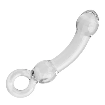 IKOKY Cristal de Sticla Vibrator Produse pentru Sex Anal, Dop de Fund, Penis Fals pentru Adulti Jucarii Sexuale pentru Femei, Bărbați Homosexuali Masturbari sex Feminin