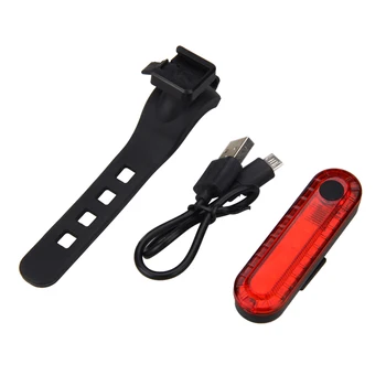 Mini USB Bicicleta Far Reîncărcabilă Lampă Spate de Siguranță de Avertizare Lumina Roșie, Lumina pentru Noapte cu Bicicleta