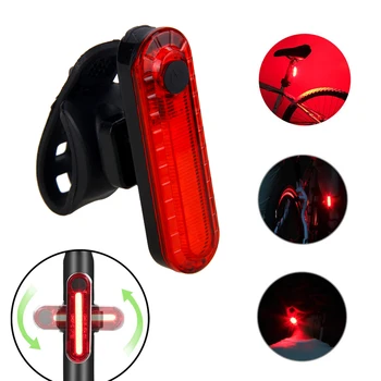 Mini USB Bicicleta Far Reîncărcabilă Lampă Spate de Siguranță de Avertizare Lumina Roșie, Lumina pentru Noapte cu Bicicleta