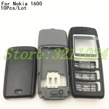 10buc/Lot Nou Pentru Nokia 1600 complet Complet Carcasa Telefon Mobil Caz Acoperire+Tastatura engleză+Logo