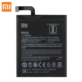 XiaoMi Original Inlocuire Baterie BM39 Pentru Xiaomi Mi 6 Mi6 MCE16 Noi de Autentice, Baterie Telefon 3350mAh