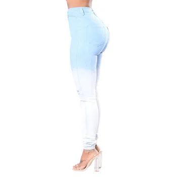 Blugi În Dificultate Femeie Prietenul Blugi De Vara Noi 2020 Pista De Pantaloni Din Denim Sexy Bodycon Talie Mare Rupt Gloria Jeans Skinny