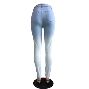 Blugi În Dificultate Femeie Prietenul Blugi De Vara Noi 2020 Pista De Pantaloni Din Denim Sexy Bodycon Talie Mare Rupt Gloria Jeans Skinny