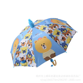 Umbrela Copii Copii Minunat Curcubeu Umbrele Semi Automate De Ploaie, Umbrele De Soare Desene Animate Unicornul De Așteptat