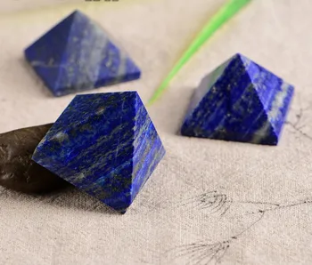 1buc natural lapis lazuli cuarț crystal pyramid