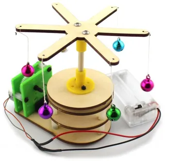Știința din Lemn, Plastic model de rotație Manual a Asambla Jucării Material Kit Mici de Producție Tehnologia Experiment Modele