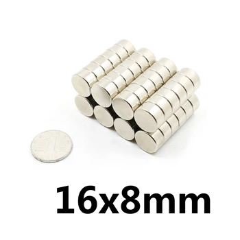 10/30/50pcs 16*8 mm Magneți Mici 16x8mm N35 circulară Magnet Neodim Dia Permanent Magnet Neodim Disc magnet 16*8mm
