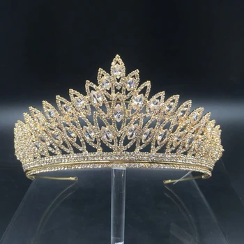 Coroana Bentita Clasic de Lux, Design Geometric Nunta Accesorii de Par Elegante Pentru Femei de Înaltă Calitate BC3103 Corona Princesa