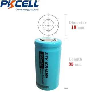 PKCELL ICR Baterie 18350 Lithum 3.7 V 900mah Acumulator, 1-4Slots Baterie Li-ion Încărcător USB de Încărcare