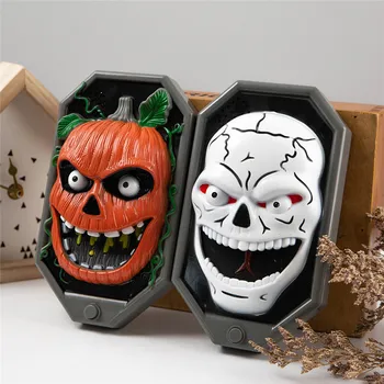 Halloween de Groază LED Sonerie Decor Craniu de Dovleac Sonerie Cu Sunet și Lumină groază de sunet amuzant de Halloween temă #3S13