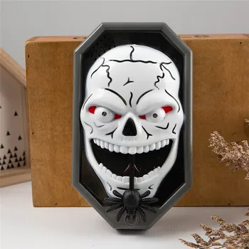 Halloween de Groază LED Sonerie Decor Craniu de Dovleac Sonerie Cu Sunet și Lumină groază de sunet amuzant de Halloween temă #3S13