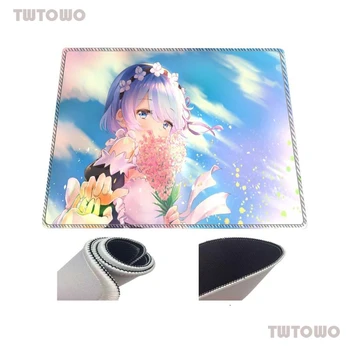 Rezero Anime Fata Jocuri Ilumina Mouse Pad Calculator Gamer Mousepad Mare Mousepad pentru Birou Keyboard Soareci Mat