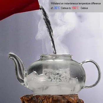 Dropship rezistente la Căldură Ceainic de Sticlă cu Perete Dublu de Sticla Ceașcă de ceai Clar sudor Oală de Ceai Infuser Ceai Ceainic Ceai cu Diferite Arome