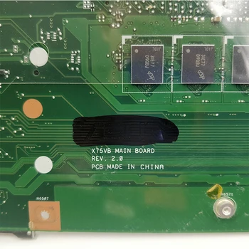 X75A Placa de baza HM70 Pentru ASUS X75VD R70V X75A X75A1 X75V X75VB X75VC laptop Placa de baza X75A Placa de baza X75A Placa de baza de test ok