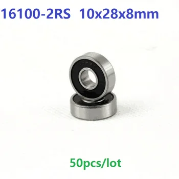 50pcs 16100-2RS 16100RS 16100 2RS 10x28x8 mm rulment profunde groove pentru biciclete bottom bracket bearing 10*28*8