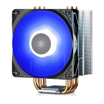 DEEPCOOL GAMMAXX 400 Cooler CPU 4 Heatpipes PWM Fan LGA1151 pentru AMD AM4 12cm LED Albastru Radiator Desktop PC De-Vibrații