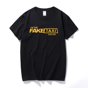 VHORZ Rece Mens T Shirt Fals Șofer de Taxi Obișnuit T-Shirt lumina Soarelui Bumbac Îmbrăcăminte Tricou Mens Top Calitate